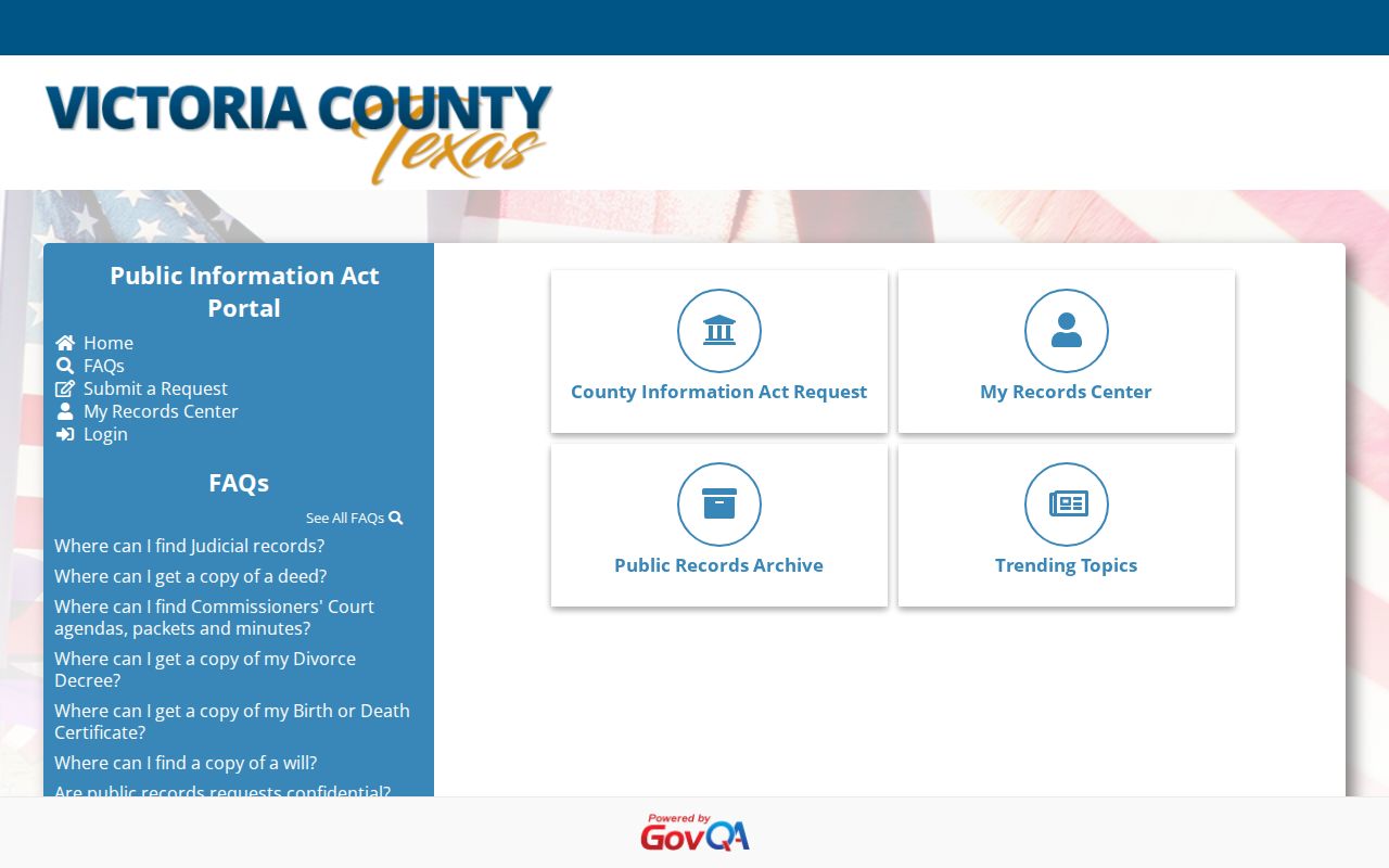 Victoria County warrant records older Sheriff-linked records request portal